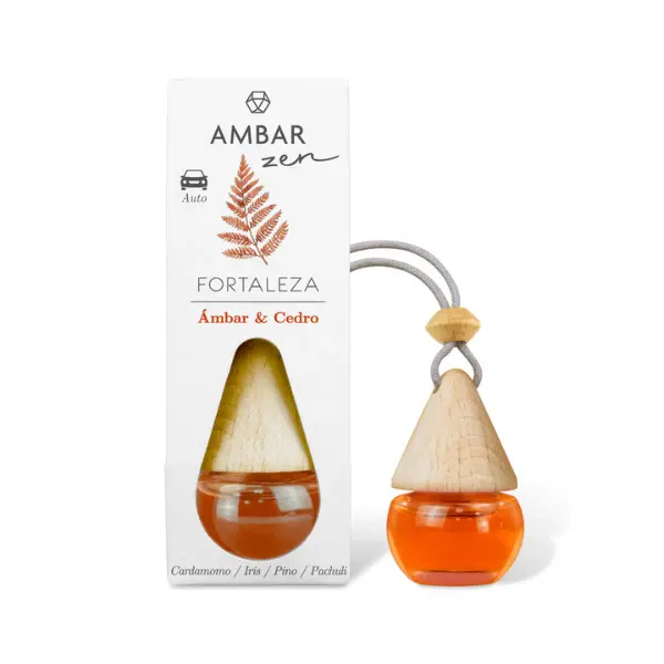 Zawieszka | zapach samochodowy AMBAR zen Fortaleza Ambar&Cedro