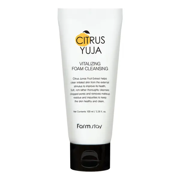 PIANKA OCZYSZCZAJ CA DO TWARZY FARMSTAY CITRUS YUJA 100ml_SKIN0260 v1.webp