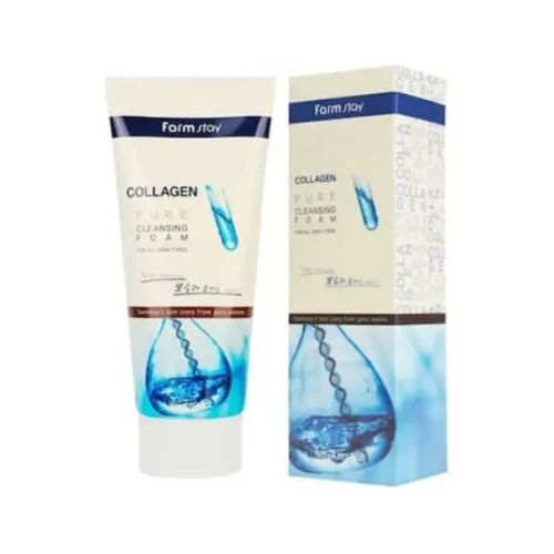 Pianka oczyszczająca do twarzy FARMSTAY collagen 180ml