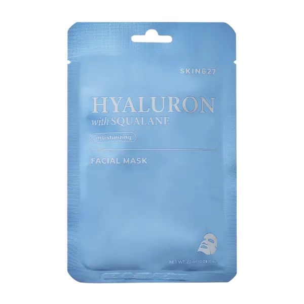 Maseczka w płacie SKIN627 kwas hialuronowy i skwalan 22ml