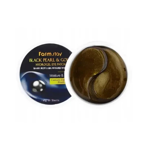 AnyConv.com__Płatki pod oczy FARMSTAY BLACK PEARL GOLD Hydrożel płatki 60szt 2.webp