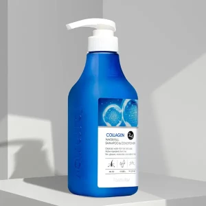 Nawilżający szampon z odżywką do włosów 2 w 1 FARMSTAY Collagen Water Full Moist Shampoo And Conditioner 530ml