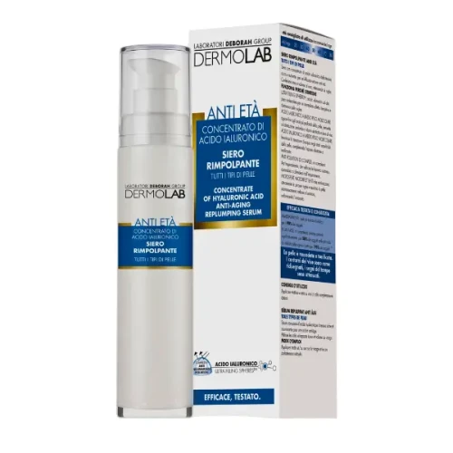 Przeciwstarzeniowe serum do twarzy DERMOLAB z kwasem hialuronowym 50ml.webp