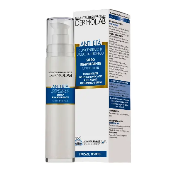 Przeciwstarzeniowe serum do twarzy DERMOLAB z kwasem hialuronowym 50ml.webp