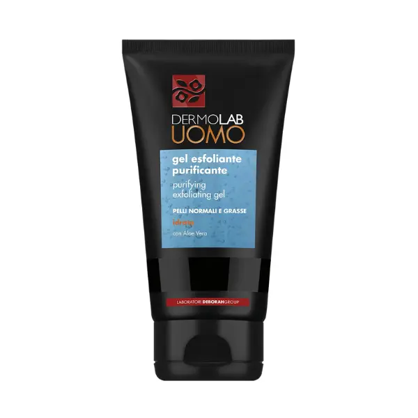 Żel peelingujący dla mężczyzn DERMOLAB skuteczne oczyszczanie i nawilżanie 150ml.webp