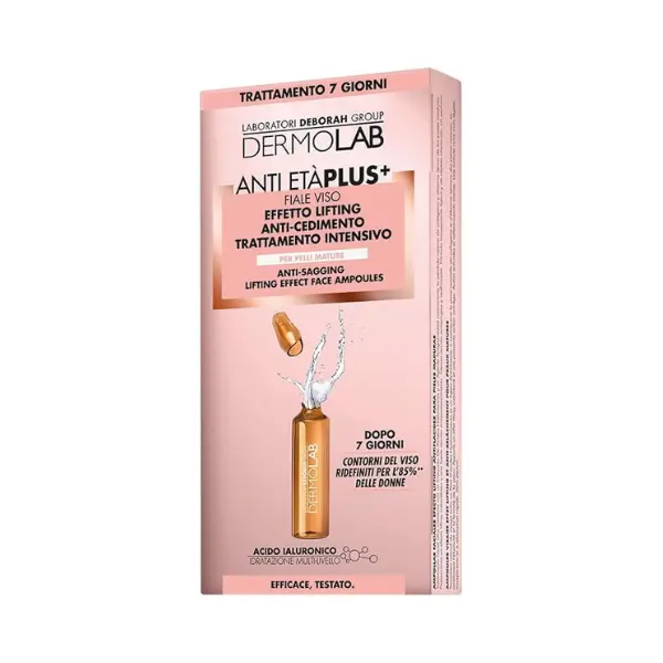 Ampułki do twarzy DERMOLAB ANTI ETA' PLUS+ z efektem liftingującym 60+ 7x1.8ml