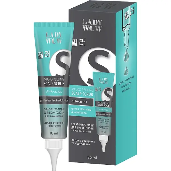 Mikropeeling do skóry głowy  Aha Lady Wow z kwasami 80ml