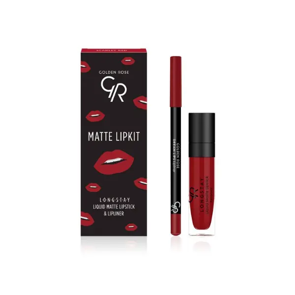 Zestaw do makijażu ust GOLDEN ROSE Matte Lipkit 7,6g