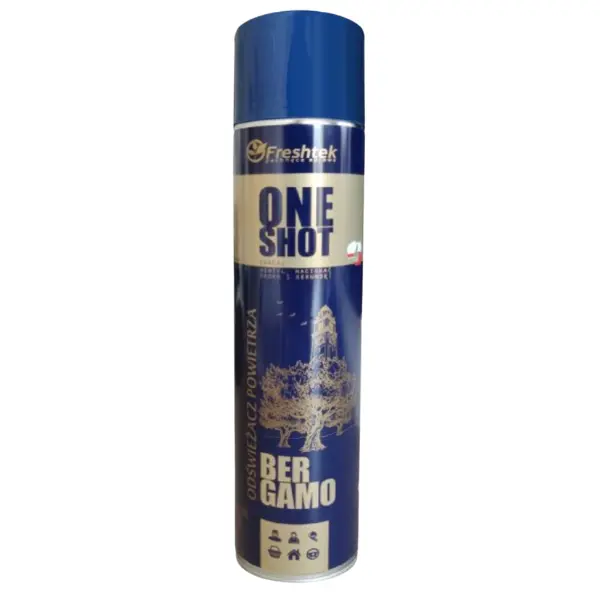 Perfumowany odświeżacz powietrza Freshtek ONE SHOT – Bergamo 600ml