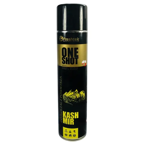 Perfumowany odświeżacz powietrza Freshtek ONE SHOT – Kashmir 600ml