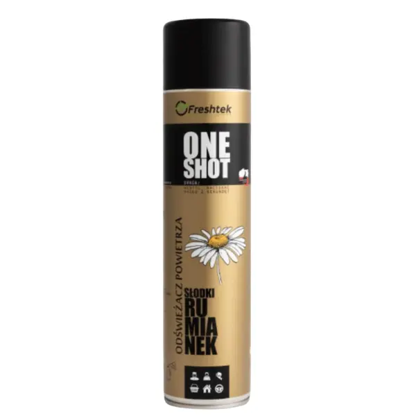 Perfumowany odświeżacz powietrza Freshtek ONE SHOT – Słodki Rumianek 600ml