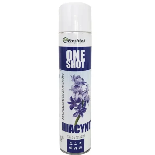 Perfumowany odświeżacz powietrza Freshtek ONE SHOT – HIACYNT 600ml