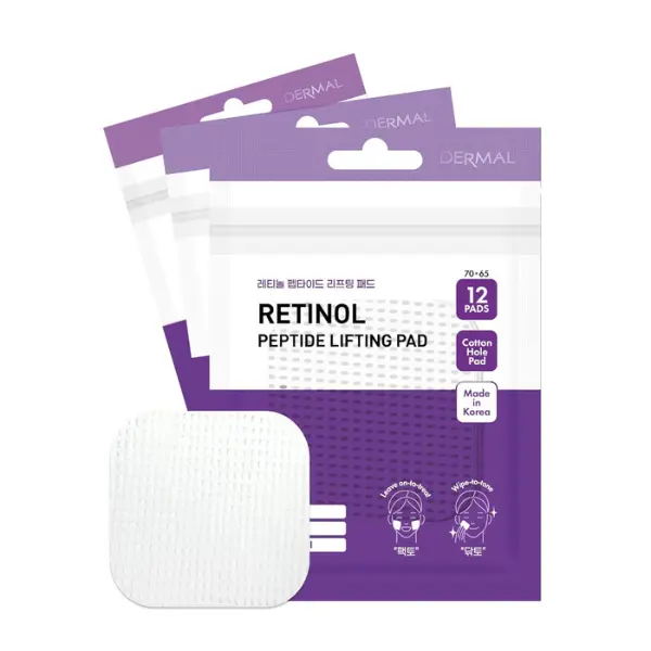 Płatki do twarzy DERMAL RETINOL PEPTIDE Lifting Pad 12szt
