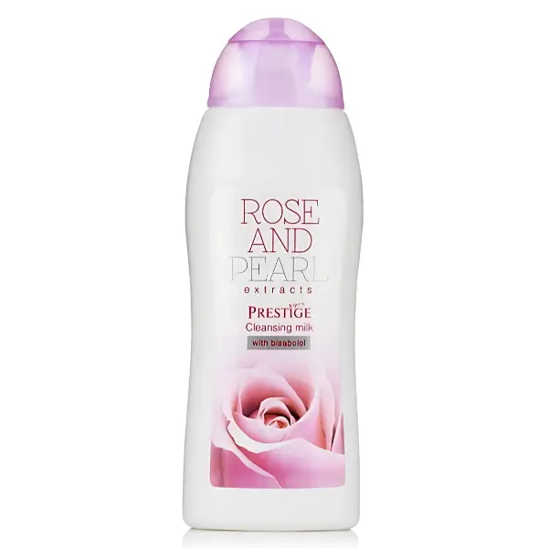 AnyConv.com__Prestige Rose&Pearl oczyszczające mleczko do twarzy z ekstraktami z Perły i Róży Bułgarskiej 200ml.webp