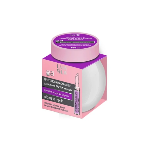 LADY WOW Proteinowa maska-wypełniacz do włosów „Protein Ampoule” 480ml