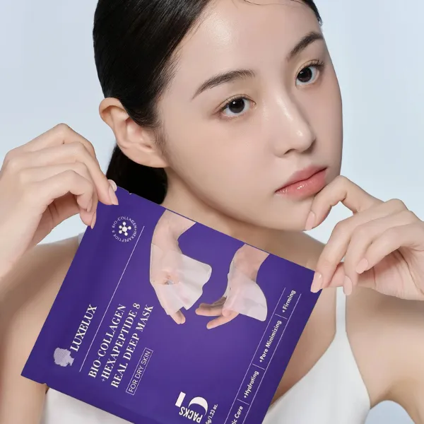 Maseczka w płacie Luxelux żelowa | BIO-COLLAGEN + HEXAPEPTIDE 8 35g