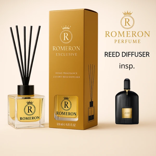 Patyczki zapachowe ROMERON EXCLUSIVE BLACK ORCHID Home Fragrance Luxury Reed Diffuser 120ml