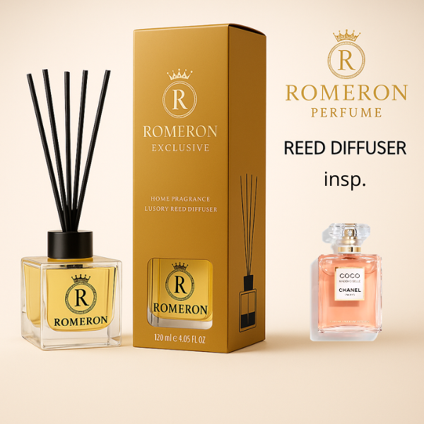 Patyczki zapachowe ROMERON EXCLUSIVE COCO MADAM Home Fragrance Luxury Reed Diffuser 120ml_8682287853214.webp