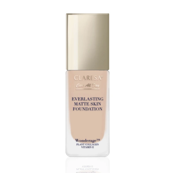 CLARESA CARE ALL DAY EVERLASTING MATTE SKIN FOUNDATION, Podkład matująco-wygładzający 32ml