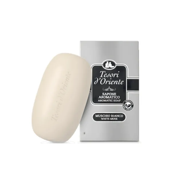 Tesori D'Oriente Aromatyczne mydło w kostce Muschio bianco 125g