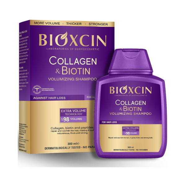 Bioxcin szampon zwiększający objętość Collagen&Biotin 300ml 9_.webp