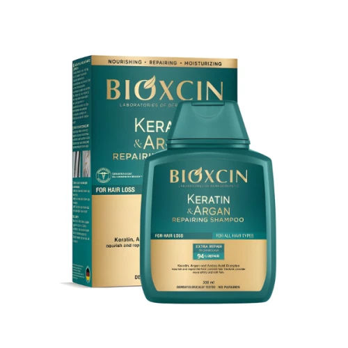 Bioxcin szampon regenerujący Keratin&Argan 300ml