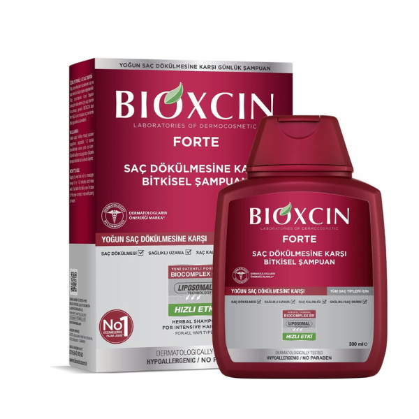 Bioxcin szampon ziołowy przeciw wypadniu włosów Forte 300ml