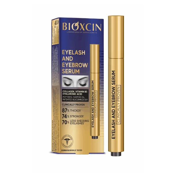Bioxcin serum do rzęs i brwi z kolagenem i kwasem hialuronowym 3ml