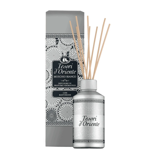 Tesori d'Oriente Dyfuzor z patyczkami Muschio Bianco 200ml