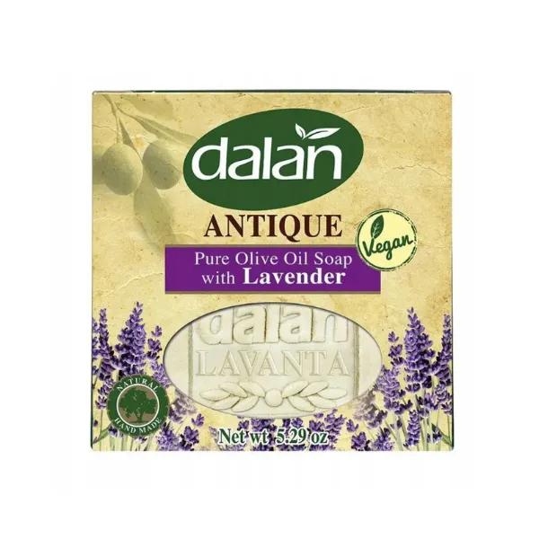 Dalan Mydło w kostce Antique oliwkowe z olejem lawendowym 150g-.webp