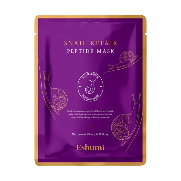 Eshumi Snail Repair maseczka w płachcie ze śluzem ślimaka i peptydami 23ml