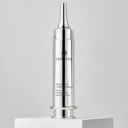Konsystencja napinającego kremu do twarzy LUXELUX Retinol SHOT Tightening Booster 10ml .webp