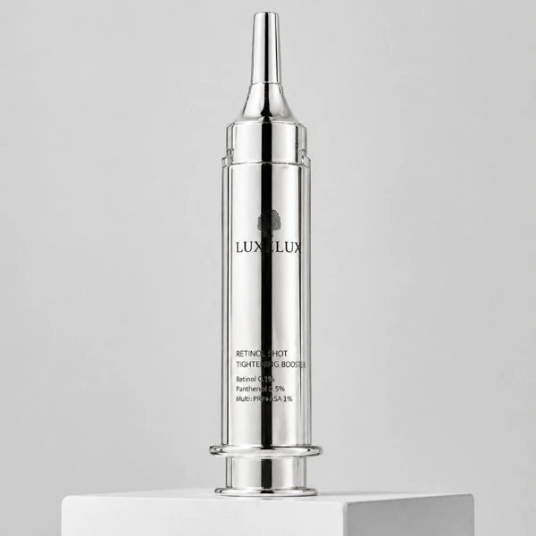 Konsystencja napinającego kremu do twarzy LUXELUX Retinol SHOT Tightening Booster 10ml .webp