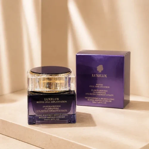 LUXELUX Night Wrinkle-Modulating BOTOX Ampoule Cream krem z botoxem na noc 50ml
