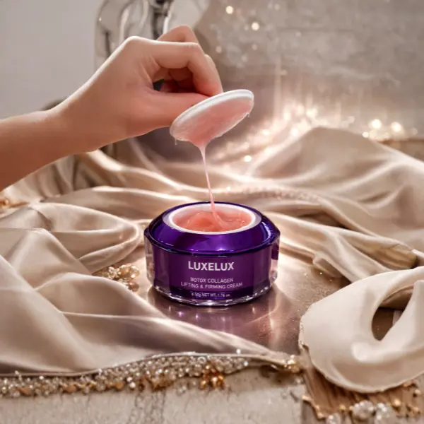 Konsystencja kremu luxelux Botox Collagen krem 50ml .webp