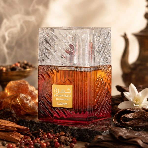 Perfumy Khamrah Dukhan woda perfumowana unisex marki Lattafa 100ml