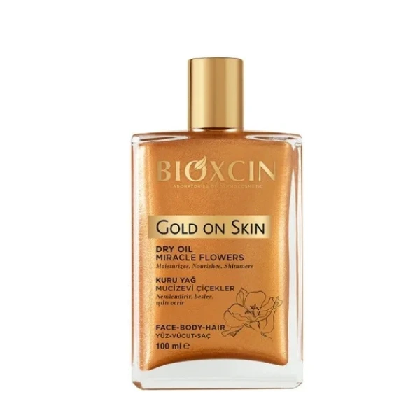 BIOXCIN GOLD ON SKIN suchy olejek do twarzy, ciała i włosów 100ml