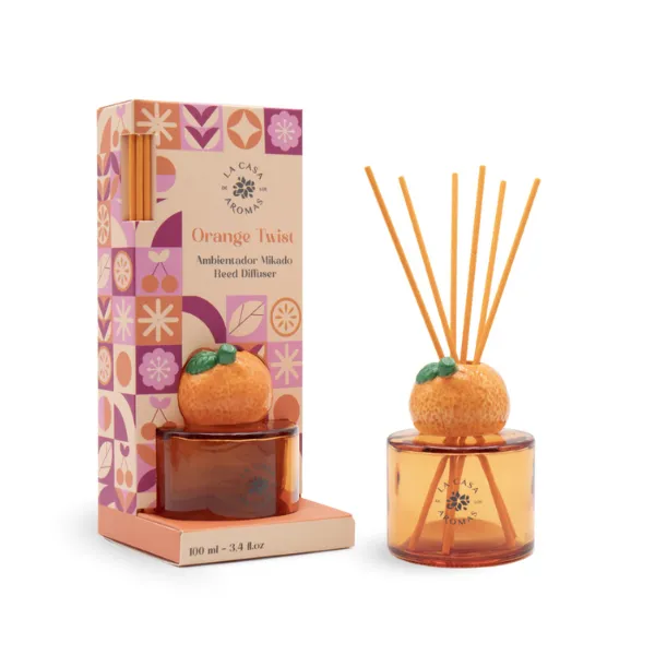 La Casa De Los Aromas Orange Twist Patyczki zapachowe z olejkiem 100ml