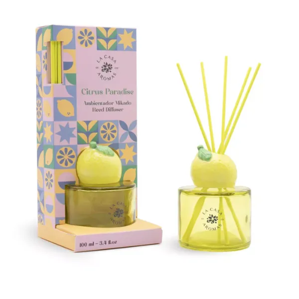 La Casa De Los Aromas Citrus Paradise Patyczki zapachowe z olejkiem 100ml