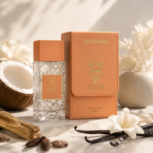 Bujairami Powder Affair ekstrakt perfum unisex 100ml opakowanie