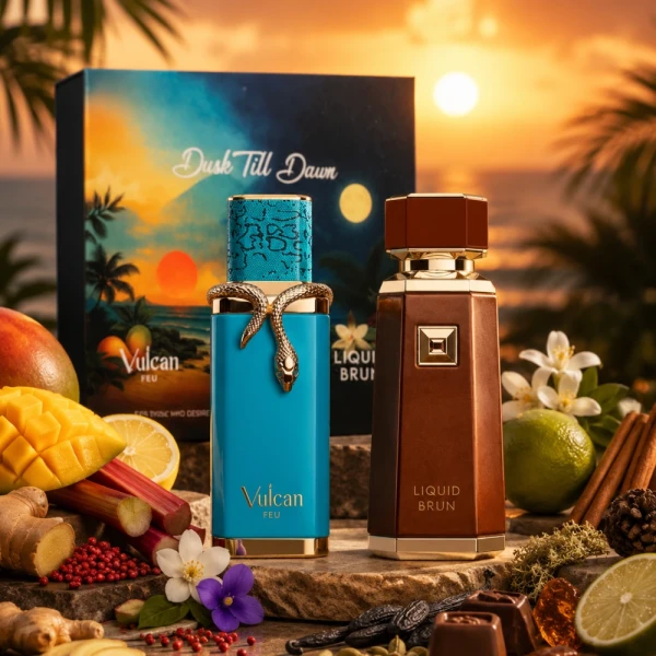 French Avenue Dusk Till Dawn (Vulcan Feu + Liquid Brun) zestaw perfum unisex 2x100ml