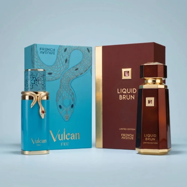 zestaw perfum unisex French Avenue Dusk Till Dawn (Vulcan Feu + Liquid Brun) 2x100ml.webp
