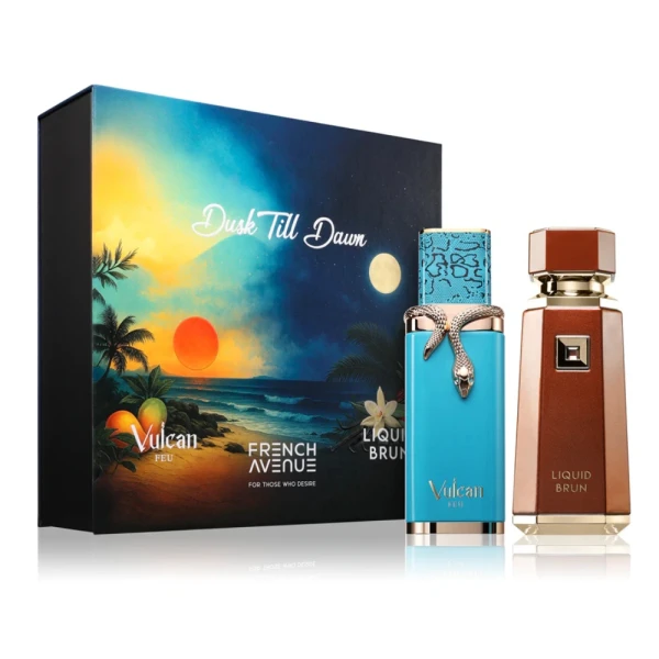 French Avenue Dusk Till Dawn (Vulcan Feu + Liquid Brun) 2x100ml zestaw perfum unisex .webp