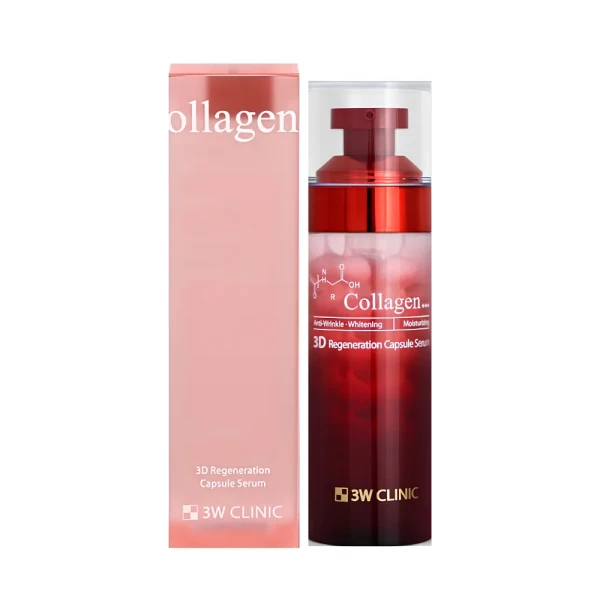 3W Clinic 3D Regeneration Capsule Serum koreański serum kapsułkowe z kolagenem, peptydami i bakuchiolem 56g.webp