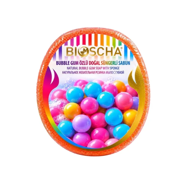 Bioscha Gąbka z Naturalnym Mydłem Guma Balonowa 135g