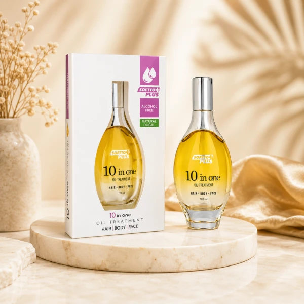 Softto Plus 10 in 1 Oil Treatment Hair | Body | Face - turecki olejek do twarzy, ciała i włosów 120ml