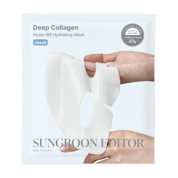 SUNGBOON EDITOR Deep Collagen Hyalu-B5 Hydrating Mask Koreańska całonocna maska kojąca z pantenolem maseczka w płacie 37g