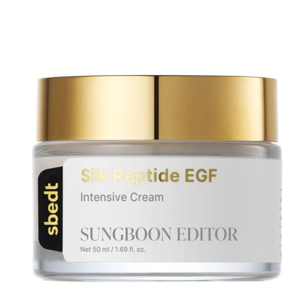 SUNGBOON EDITOR Silk Peptide EGF Intensive Cream Koreański luksusowy krem z jedwabiem i EGF 50ml.webp