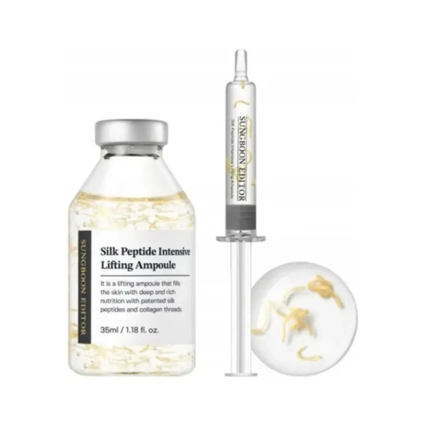 SUNGBOON EDITOR Silk Peptide Intensive Lifting Ampoule koreańska ampułka liftingująca z jedwabiem i EGF 35ml