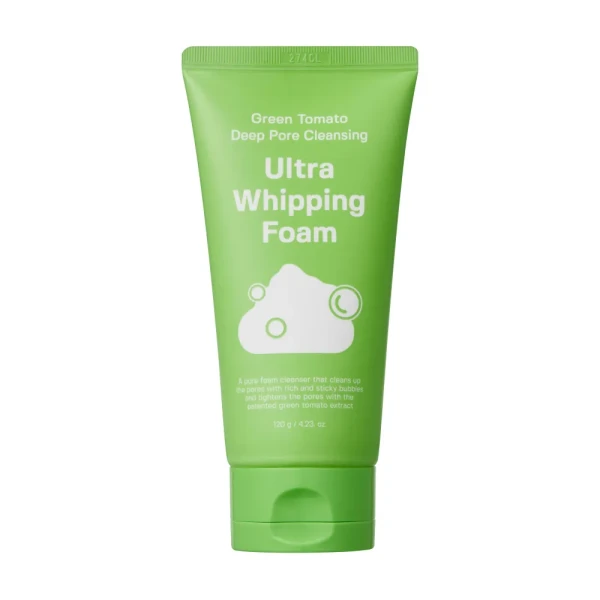 SUNGBOON EDITOR Green Tomato Deep Pore Cleansing Ultra Whipping Foam Koreańska pianka do mycia twarzy oczyszczająca pory 120g .webp
